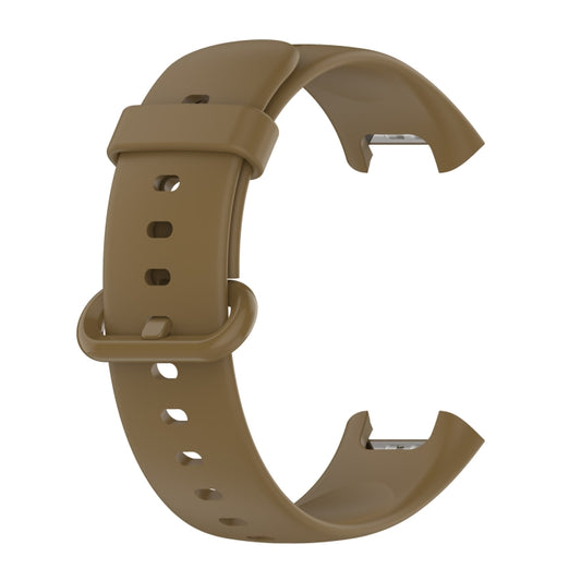For Xiaomi Redmi Watch 2 Solid Color Silicone Strap Watch Band(Light Coffee) - Watch Bands by buy2fix | Online Shopping UK | buy2fix