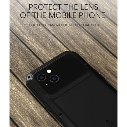 For iPhone 13 LOVE MEI Metal Shockproof Life Waterproof Dustproof Protective Phone Case(Silver) - iPhone 13 Cases by LOVE MEI | Online Shopping UK | buy2fix