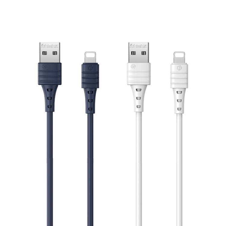 REMAX RC-179i 2.4A 8 Pin High Elastic TPE Fast Charging Data Cable, Length: 1m(White) - Normal Style Cable by REMAX | Online Shopping UK | buy2fix