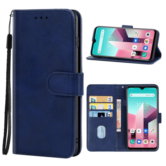 Leather Phone Case For Blackview A80 Pro / A80 Plus(Blue) - Universal Leather Case by buy2fix | Online Shopping UK | buy2fix