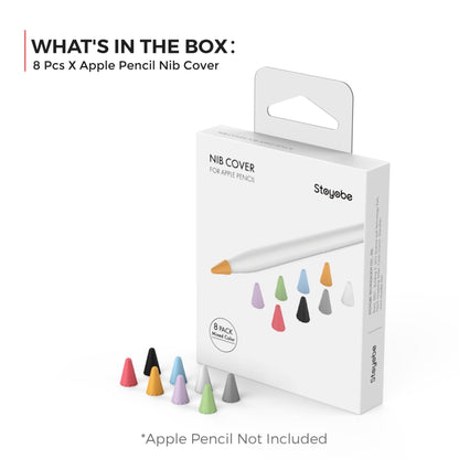 8 PCS / Set Stoyobe Universal Silicone Nib Cap For Apple Pencil 1 / 2(Mixed Colors) - Pencil Accessories by buy2fix | Online Shopping UK | buy2fix