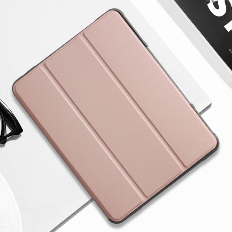 For iPad Pro 10.5 Mutural Horizontal Flip PC + TPU + PU Leather Case with Holder & Pen Slot(Rose Gold) - iPad Air (2019) Cases by Mutural | Online Shopping UK | buy2fix