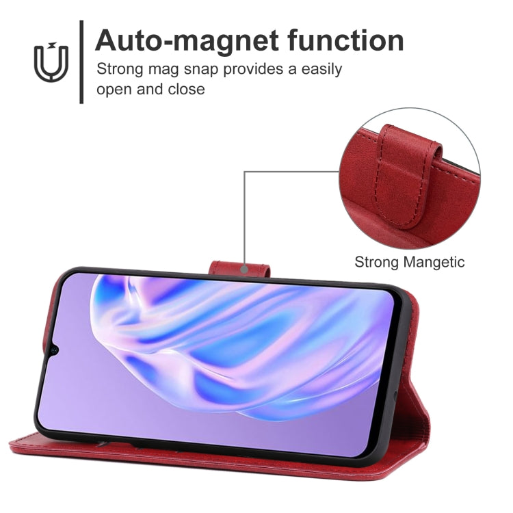 Leather Phone Case For Ulefone Note 6P(Red) - Ulefone Cases by buy2fix | Online Shopping UK | buy2fix