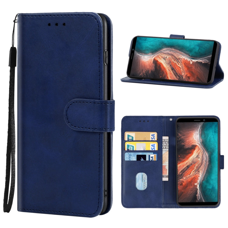 Leather Phone Case For Ulefone P6000 Plus(Blue) - Ulefone Cases by buy2fix | Online Shopping UK | buy2fix