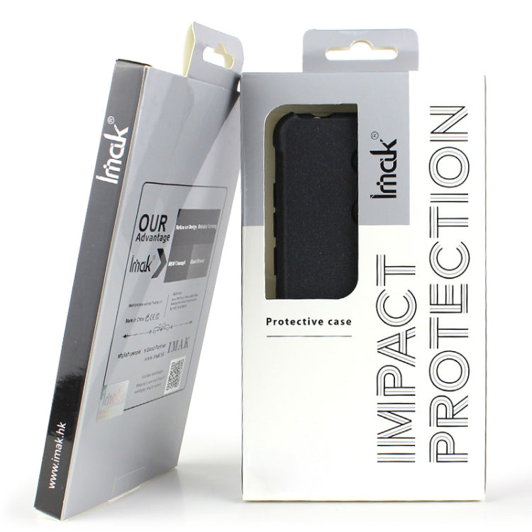 For Motorola Moto G200 5G / Edge S30 5G imak Airbag TPU Case with Screen Protector(Transparent Black) - Motorola Cases by imak | Online Shopping UK | buy2fix