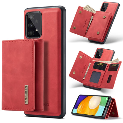 For Samsung Galaxy A53 5G DG.MING M1 Series 3-Fold Multi Card Wallet  Phone Case(Red) - Galaxy Phone Cases by DG.MING | Online Shopping UK | buy2fix