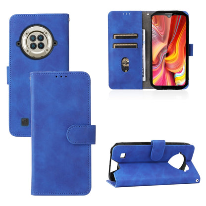 For DOOGEE S96 Pro Skin Feel Magnetic Buckle Calf Texture PU Phone Case(Blue) - Doogee Cases by buy2fix | Online Shopping UK | buy2fix