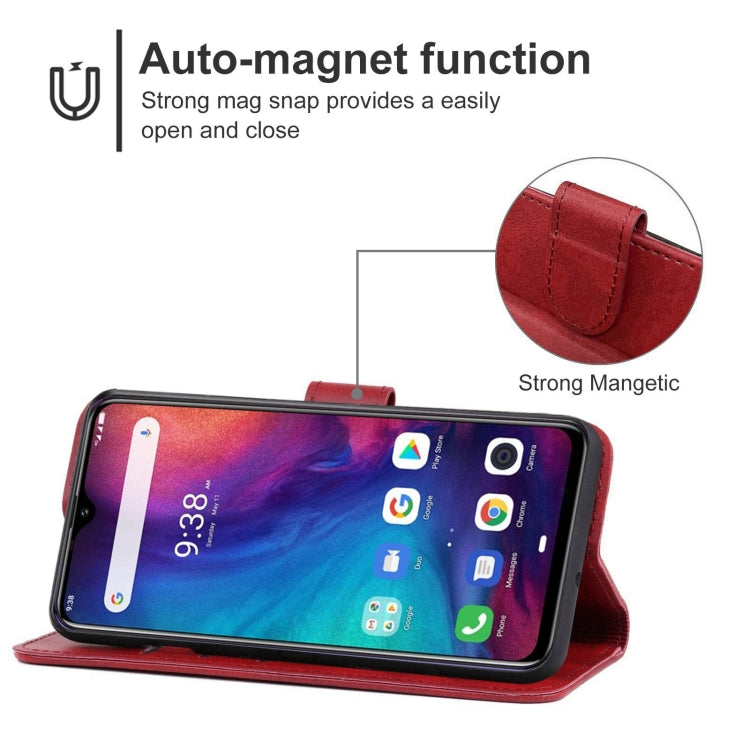 Leather Phone Case For Ulefone Note 7P(Red) - Ulefone Cases by buy2fix | Online Shopping UK | buy2fix