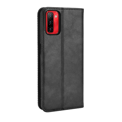 For Ulefone Note 12P Magnetic Buckle Retro Texture Leather Phone Case(Black) - Ulefone Cases by buy2fix | Online Shopping UK | buy2fix
