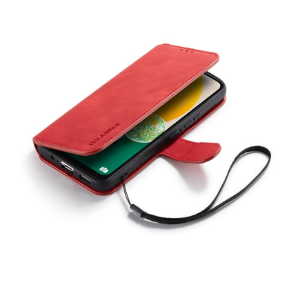 For Samsung Galaxy A13 5G DG.MING Retro Oil Edge Flip Leather Phone Case(Red) - Galaxy Phone Cases by DG.MING | Online Shopping UK | buy2fix