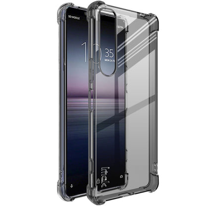 For Sony Xperia 1 IV imak All-inclusive Shockproof Airbag TPU Case with Screen Protector(Transparent Black) - Sony Cases by imak | Online Shopping UK | buy2fix