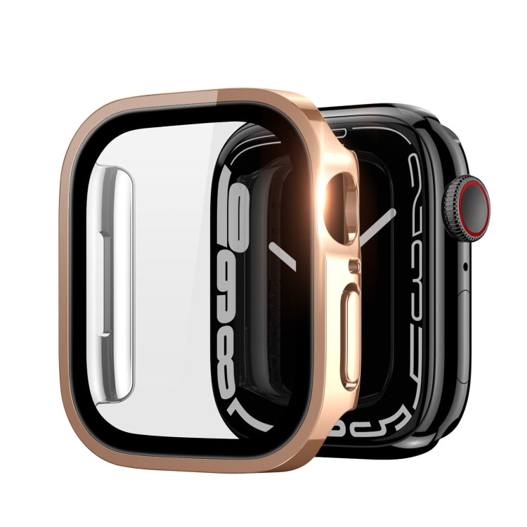 DUX DUCIS Electroplated PC Watch Case For Apple Watch Series 9 / 8 / 7 41mm(Rose Gold) - Watch Cases by DUX DUCIS | Online Shopping UK | buy2fix