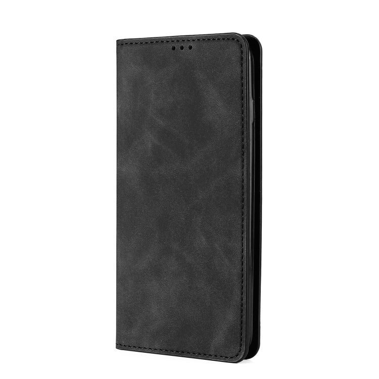 For Blackview A55 Pro Skin Feel Magnetic Horizontal Flip Leather Phone Case(Black) - More Brand by buy2fix | Online Shopping UK | buy2fix