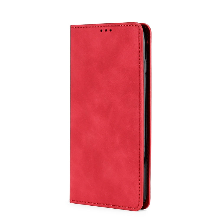 For Blackview A55 Pro Skin Feel Magnetic Horizontal Flip Leather Phone Case(Red) - More Brand by buy2fix | Online Shopping UK | buy2fix
