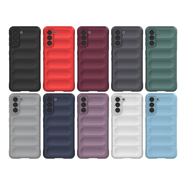 For Samsung Galaxy S21 5G Magic Shield TPU + Flannel Phone Case(Light Blue) - Galaxy S21 5G Cases by buy2fix | Online Shopping UK | buy2fix