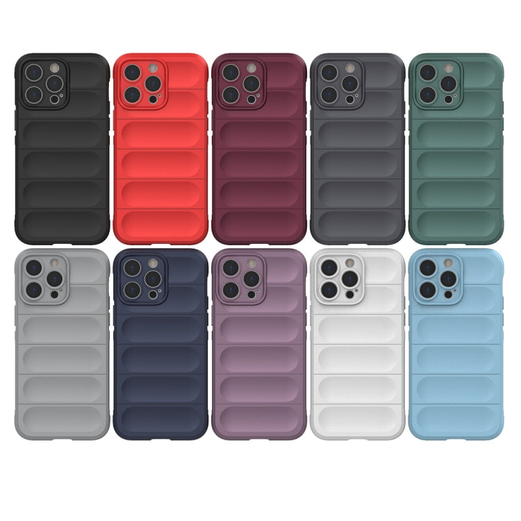 For iPhone 14 Plus Magic Shield TPU + Flannel Phone Case (Grey) - iPhone 14 Plus Cases by buy2fix | Online Shopping UK | buy2fix