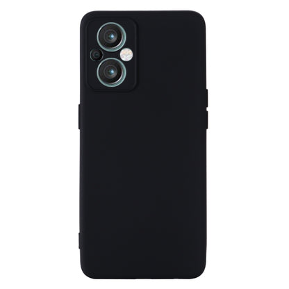 For OPPO A96 5G/Reno7 Z 5G Global/ Reno7 Lite 5G/F21 Pro 5G Global/Reno8 Lite 5G Global Pure Color Liquid Silicone Shockproof Full Coverage Phone Case(Black) - OPPO Cases by buy2fix | Online Shopping UK | buy2fix