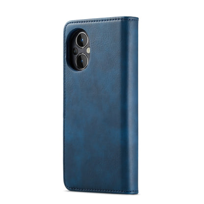 For OnePlus Nord N20 5G DG.MING Crazy Horse Texture Detachable Magnetic Leather Phone Case(Blue) - OnePlus Cases by DG.MING | Online Shopping UK | buy2fix