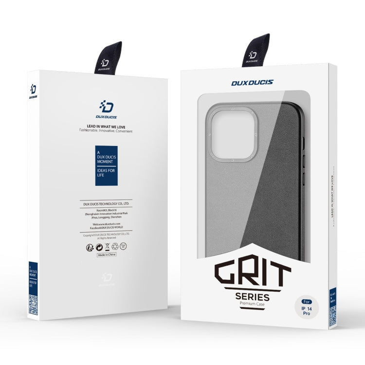 For iPhone 14 Pro DUX DUCIS Grit Series MagSafe Phone Case(Black) - iPhone 14 Pro Cases by DUX DUCIS | Online Shopping UK | buy2fix