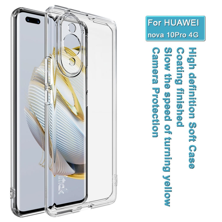 For Huawei nova 10 Pro 4G IMAK UX-10 Series Shockproof TPU Phone Case(Transparent) - Huawei Cases by imak | Online Shopping UK | buy2fix