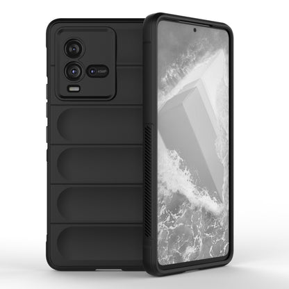 For vivo iQOO 10 5G Magic Shield TPU + Flannel Phone Case(Black) - vivo Cases by buy2fix | Online Shopping UK | buy2fix