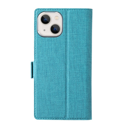 For iPhone 13 mini ViLi K Series Dual-side Buckle Magsafe Leather Phone Case (Blue) - iPhone 13 mini Cases by ViLi | Online Shopping UK | buy2fix