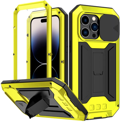 For iPhone 14 Pro R-JUST Shockproof Life Waterproof Dust-proof Case(Yellow) - iPhone 14 Pro Cases by R-JUST | Online Shopping UK | buy2fix