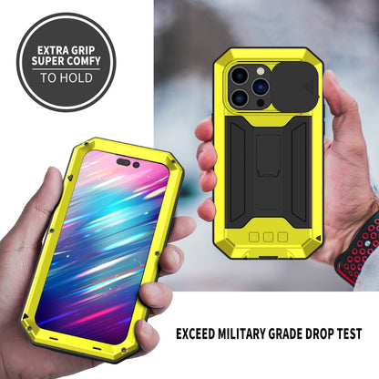 For iPhone 14 Pro R-JUST Shockproof Life Waterproof Dust-proof Case(Yellow) - iPhone 14 Pro Cases by R-JUST | Online Shopping UK | buy2fix