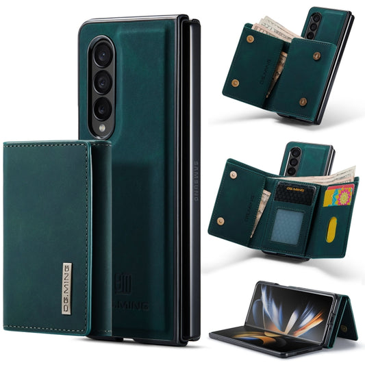 For Samsung Galaxy Z Fold3 5G DG.MING M1 Series 3-Fold Multi Card Wallet  Phone Case(Green) - Galaxy Phone Cases by DG.MING | Online Shopping UK | buy2fix