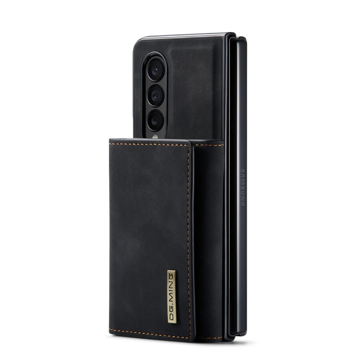 For Samsung Galaxy Z Fold4 DG.MING M1 Series 3-Fold Multi Card Wallet  Phone Case(Black) - Galaxy Z Fold4 5G Cases by DG.MING | Online Shopping UK | buy2fix