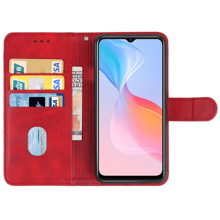 For vivo Y21 2021 / V2111 Leather Phone Case(Red) - vivo Cases by buy2fix | Online Shopping UK | buy2fix