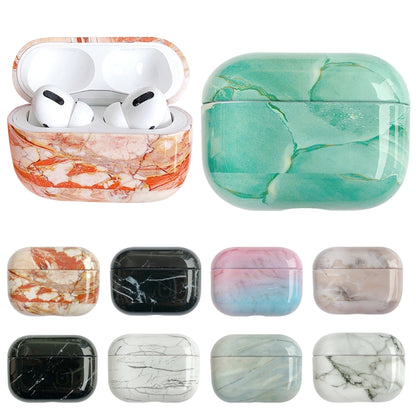 For AirPods Pro 2 Marble Pattern Wireless Earphone Protective Case(Black White) - For AirPods Pro 2 by buy2fix | Online Shopping UK | buy2fix