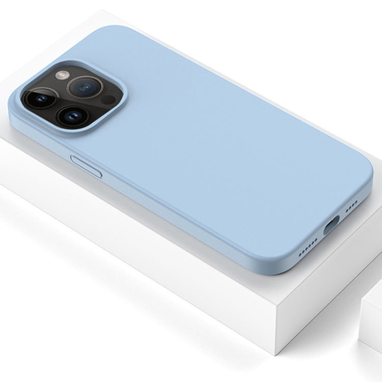 For iPhone 14 Pro Mutural Karen Series Liquid Silicone Magsafe Phone Case(Misty Blue) - iPhone 14 Pro Cases by Mutural | Online Shopping UK | buy2fix