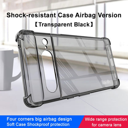 For Google Pixel 7 Pro imak Shockproof Airbag TPU Phone Case(Transparent Black) - Google Cases by imak | Online Shopping UK | buy2fix