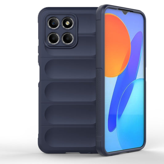 For Honor 8X 5G Magic Shield TPU + Flannel Phone Case(Dark Blue) - Honor Cases by buy2fix | Online Shopping UK | buy2fix