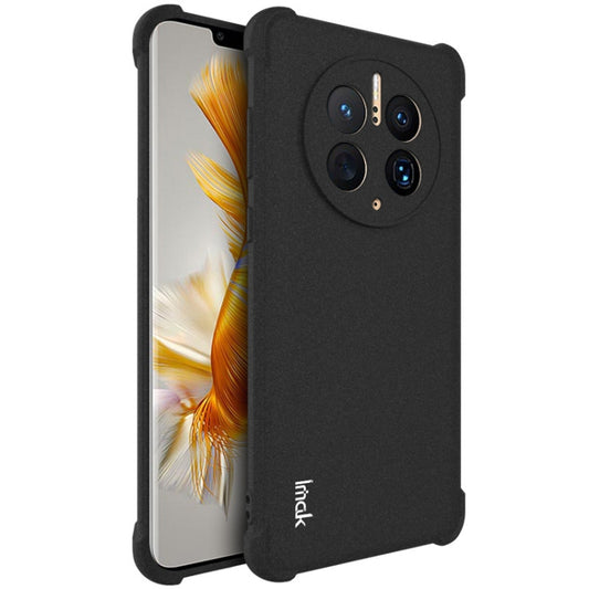 For Huawei Mate 50 imak All-inclusive Shockproof Airbag TPU Case(Matte Black) - Huawei Cases by imak | Online Shopping UK | buy2fix