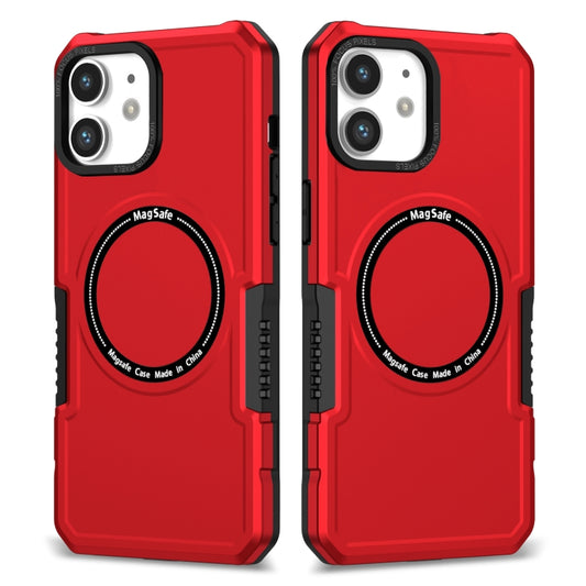 For iPhone 11 MagSafe Shockproof Armor Phone Case(Red) - iPhone 11 Cases by buy2fix | Online Shopping UK | buy2fix