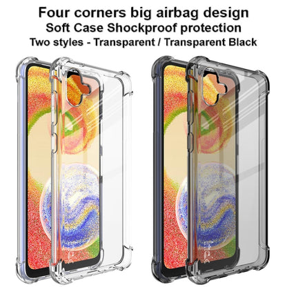 For Samsung Galaxy A04 4G imak TPU Phone Case(Transparent Black) - Galaxy Phone Cases by imak | Online Shopping UK | buy2fix