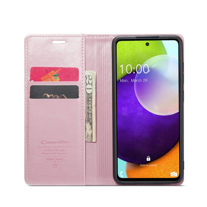 For Samsung Galaxy A52 CaseMe 003 Crazy Horse Texture Leather Phone Case(Rose Gold) - Galaxy Phone Cases by CaseMe | Online Shopping UK | buy2fix