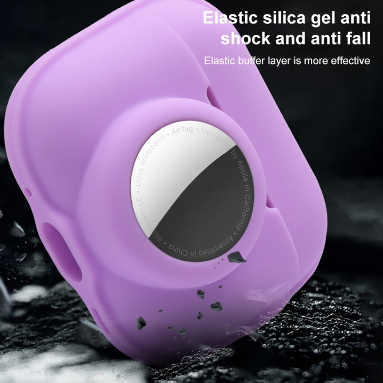 For AirPods Pro 2 / AirTag 2 in 1 Shockproof Full Coverage Silicone Protective Case(Pink) - For AirPods Pro 2 by buy2fix | Online Shopping UK | buy2fix