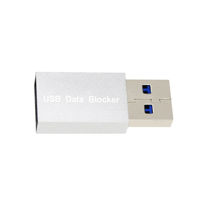 GEM02 USB Data Blocker Charging Connector(Silver) - Converter & Adapter by buy2fix | Online Shopping UK | buy2fix