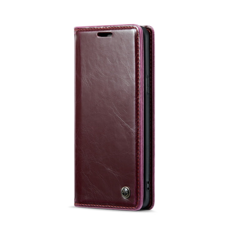 For Samsung Galaxy S9 CaseMe 003 Crazy Horse Texture Leather Phone Case(Wine Red) - Galaxy Phone Cases by CaseMe | Online Shopping UK | buy2fix