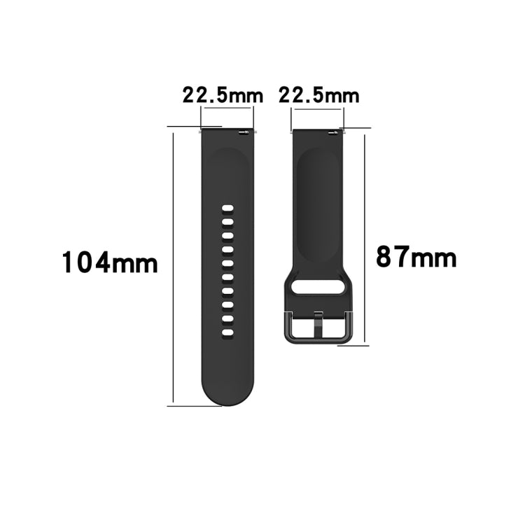 23mm Color Buckle Silicone Wrist Strap Watch Band for Fitbit Versa 2 / Versa / Versa Lite / Blaze, Size: S(Green) - Watch Bands by buy2fix | Online Shopping UK | buy2fix