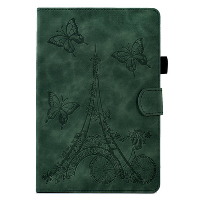 For Samsung Galaxy Tab A 8.0 T350 Tower Embossed Leather Smart Tablet Case(Green) - Other Galaxy Tab PC by buy2fix | Online Shopping UK | buy2fix