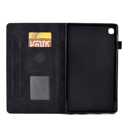 For Samsung Galaxy Tab A7 10.4 2020 T500 Tower Embossed Leather Smart Tablet Case(Black) - Other Galaxy Tab PC by buy2fix | Online Shopping UK | buy2fix