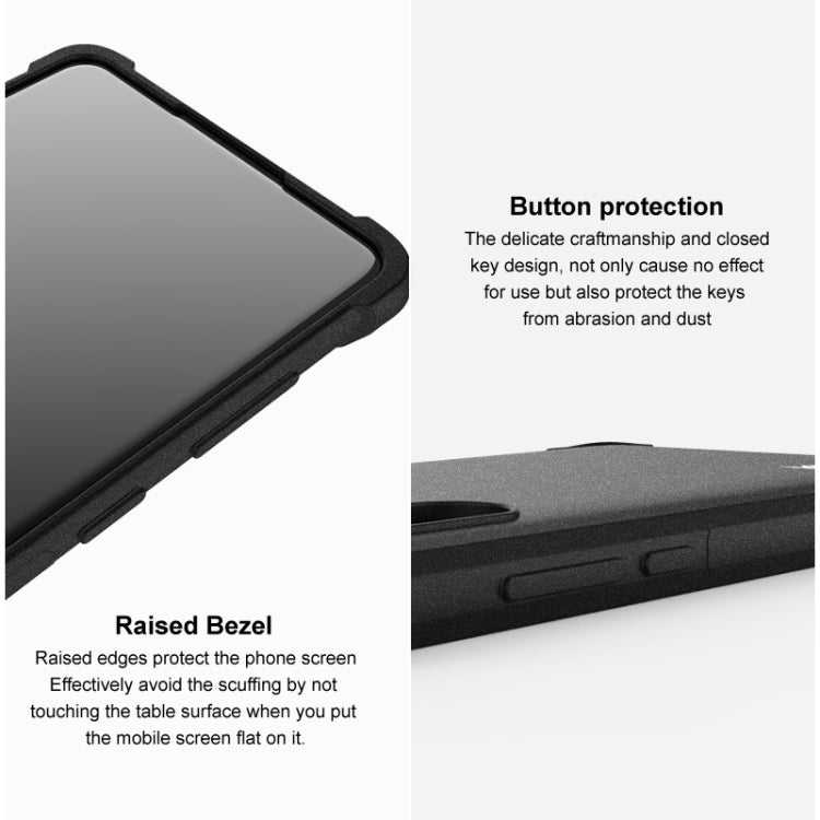 For Motorola Edge 30 Neo 5G imak Shockproof Airbag TPU Phone Case(Matte Black) - Motorola Cases by imak | Online Shopping UK | buy2fix