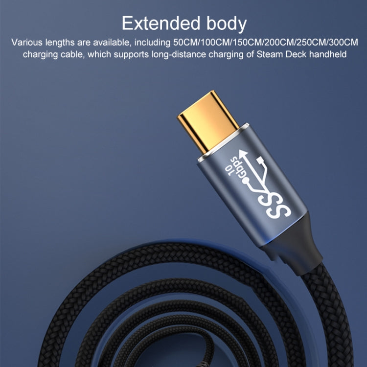 For Steam Deck Gen2 100W USB-C/Type-C Male to USB-C/Type-C Male Stereo Curved Data Cable, Length:2m - Pocket Console by buy2fix | Online Shopping UK | buy2fix