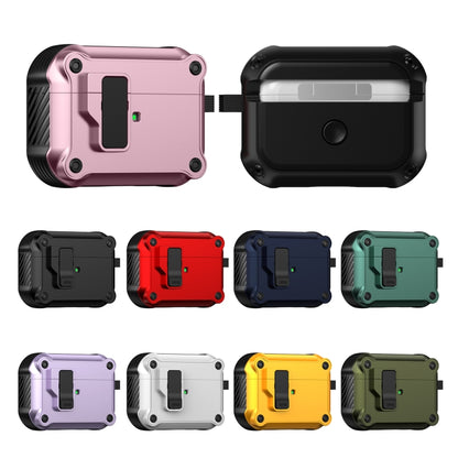 For AirPods Pro 2 Eagle Shockproof Earphone Protective Case with Switch(Purple) - For AirPods Pro 2 by buy2fix | Online Shopping UK | buy2fix