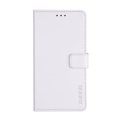 For Blackview A60 Pro idewei Crazy Horse Texture Horizontal Flip Leather Case with Holder & Card Slots & Wallet(White) - More Brand by idewei | Online Shopping UK | buy2fix