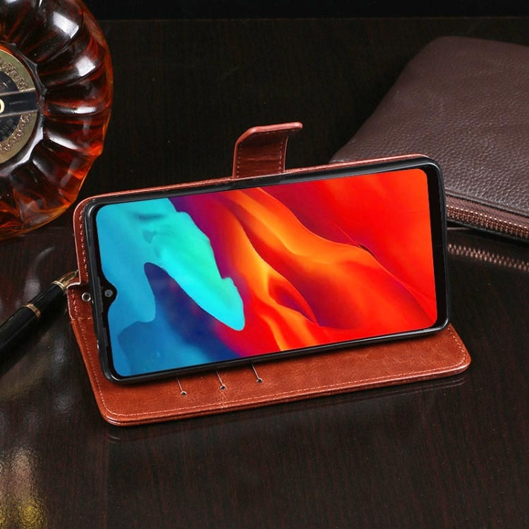 For Blackview A80 Pro idewei Crazy Horse Texture Horizontal Flip Leather Case with Holder & Card Slots & Wallet(Dark Blue) - More Brand by idewei | Online Shopping UK | buy2fix